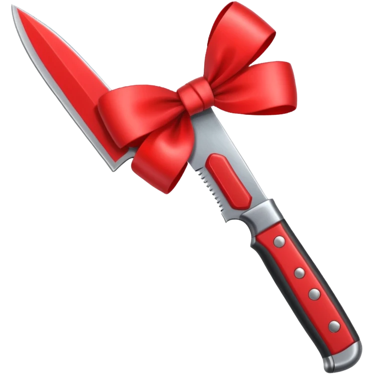 knife tied with a bow emoji
