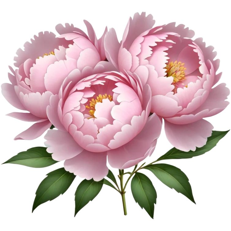  pale pink peonies emoji