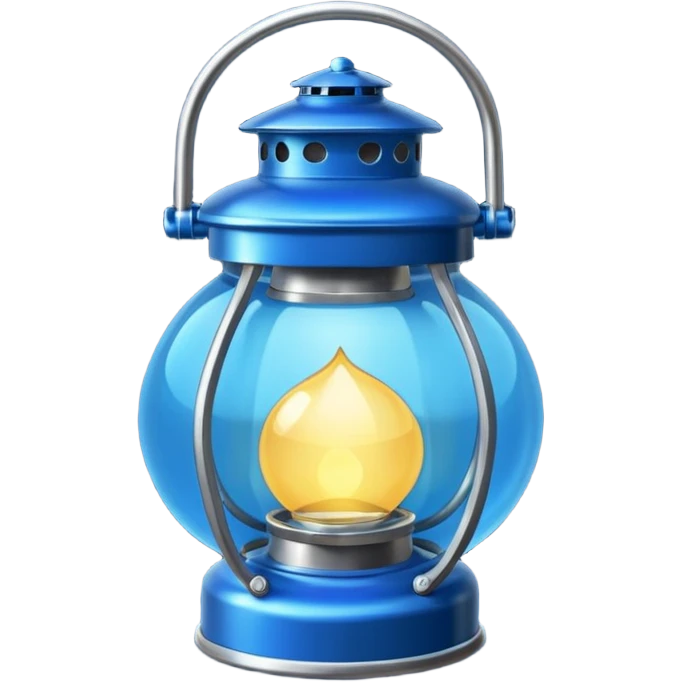 Blue colour ka lalten emoji