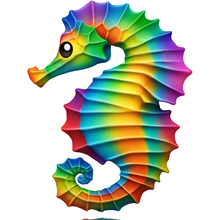 Rainbow seahorse  emoji