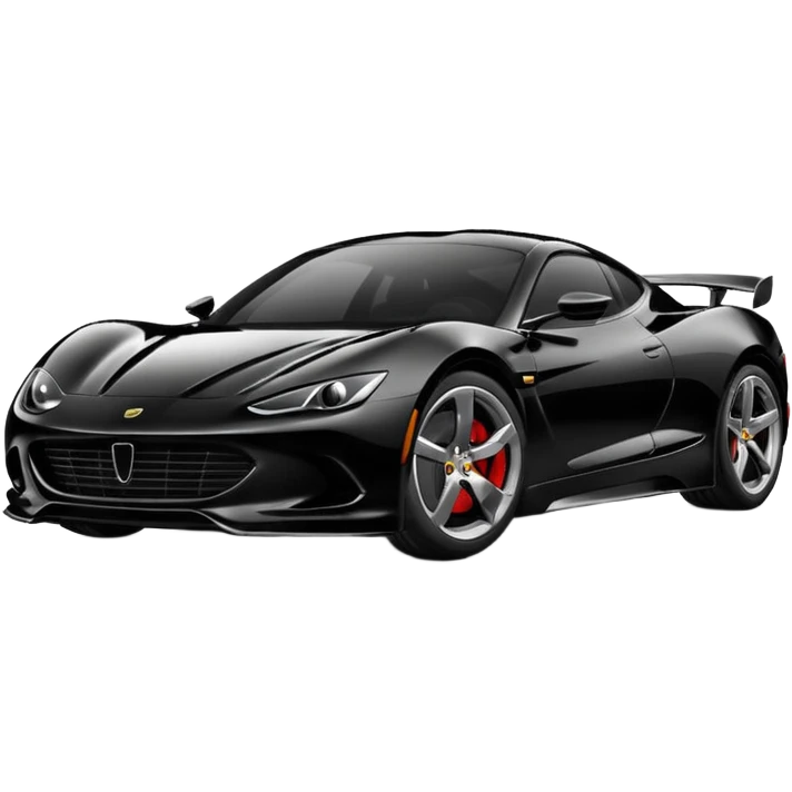 black sport car emoji