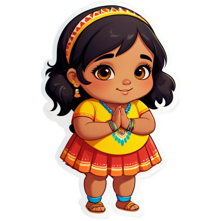 chubby indian girl emoji