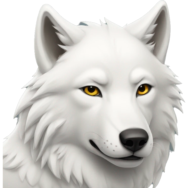 white wolf emoji