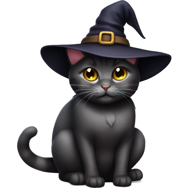 cat cute witch emoji