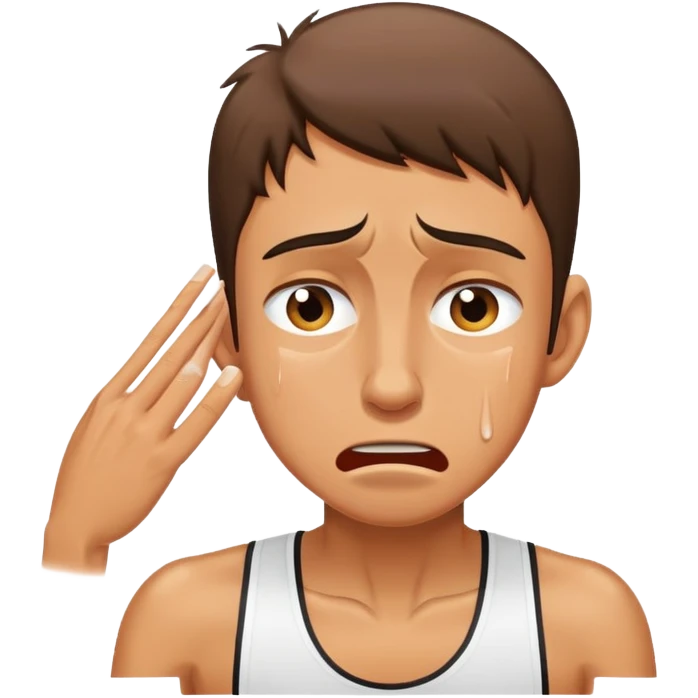 skinny athlete crying emoji