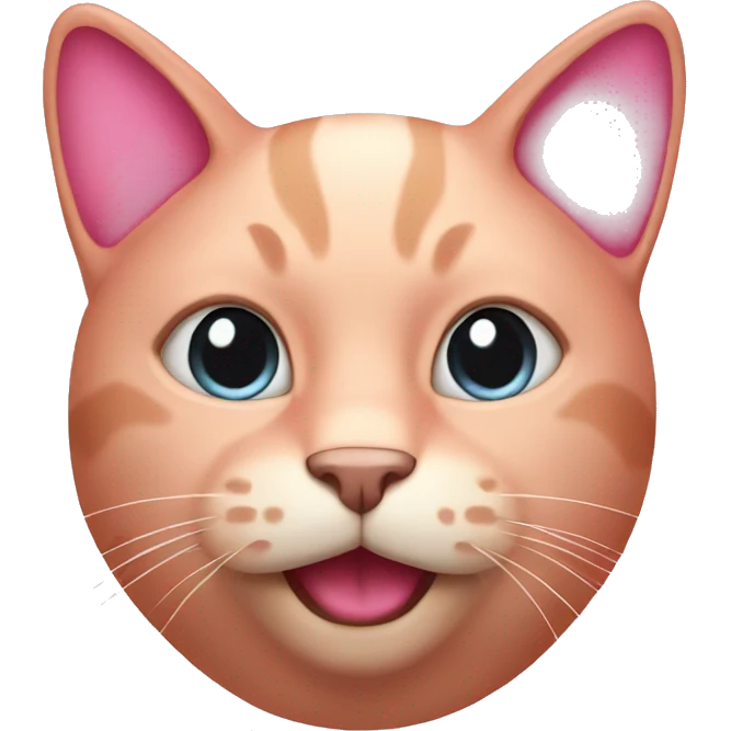 Pink cat  emoji
