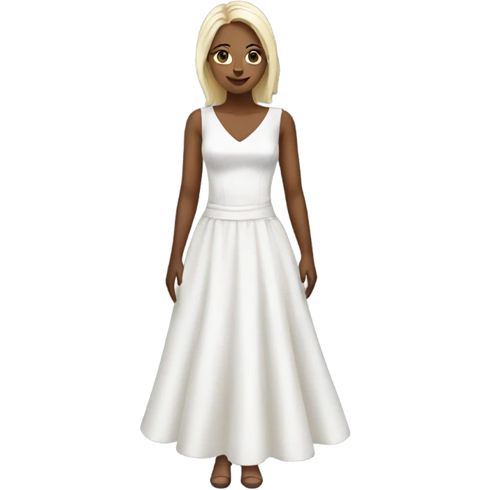 white dress emoji