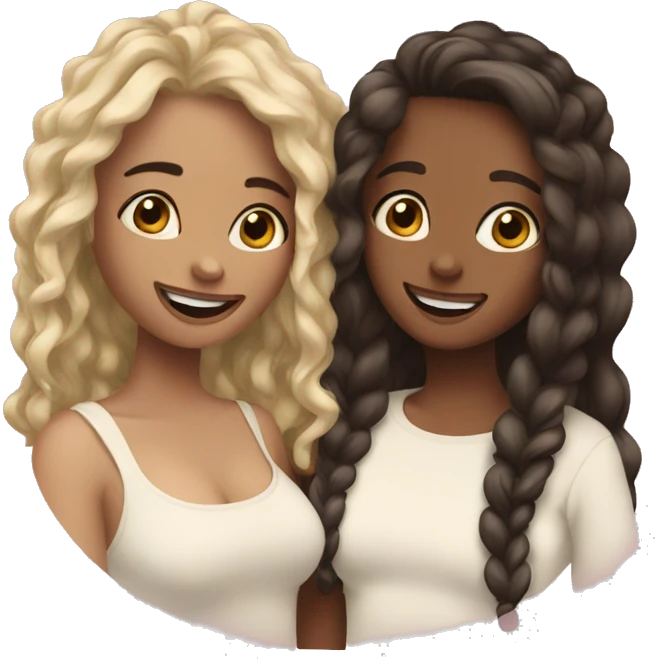 2 girls loving each other  emoji