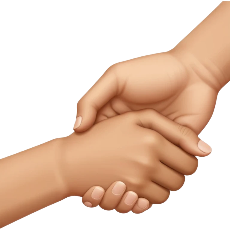 two hands shaking, classic handshake emoji