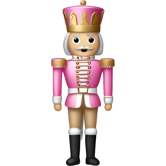 Pink and beige Nutcracker ￼ emoji