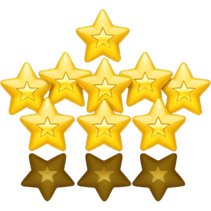 five stars in a row emoji