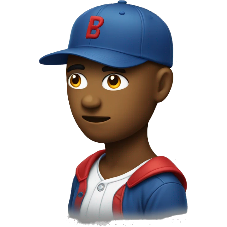 Thinking emoji 🤔 with a hat, a baseball hat emoji
