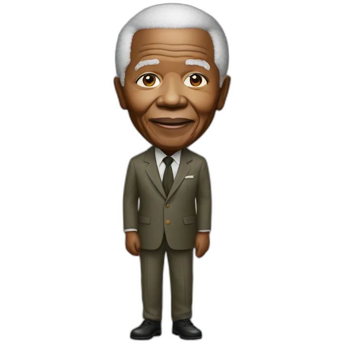 nelson mandela full body emoji