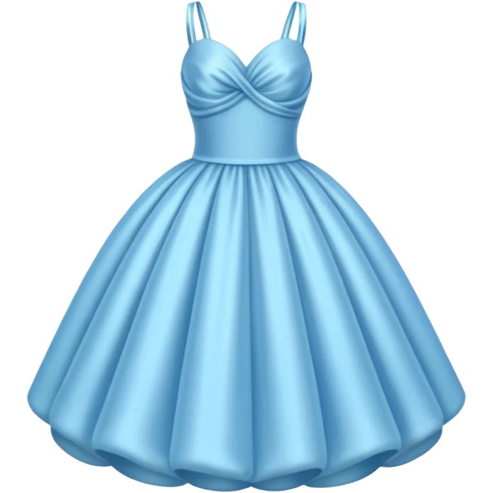 The bubble dress is typically a voluminous ball gown, designed to make Glinda look like she’s literally floating in a bubble. It features:  Pale blue or shimmering white-blue hues isolated  emoji