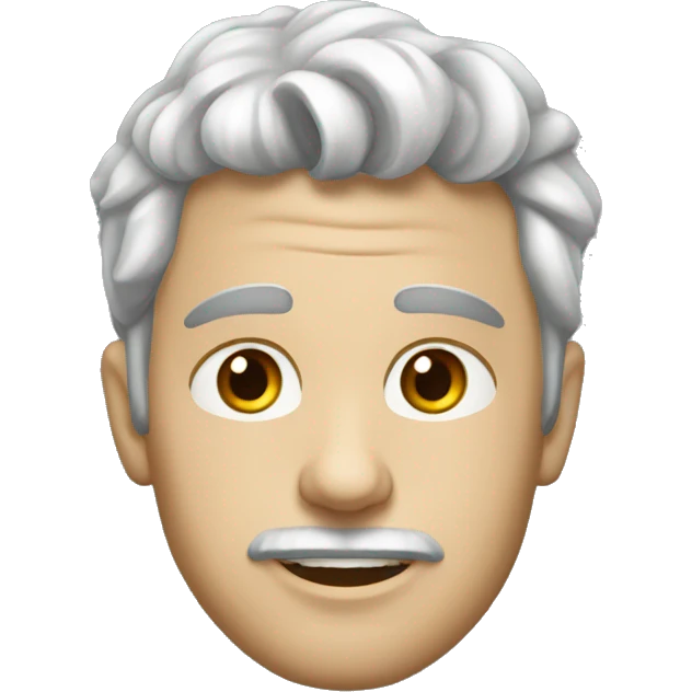 Белый шпиц в дубленке emoji