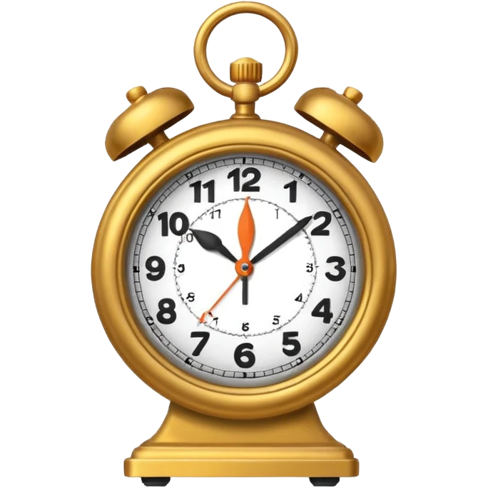 Hand clock emoji