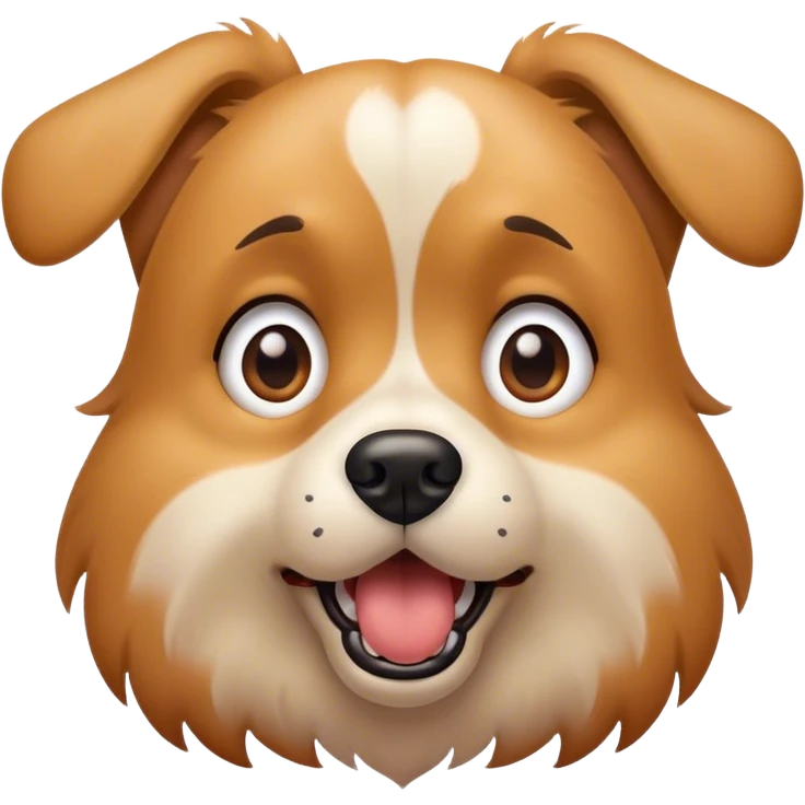 shocked dog emoji