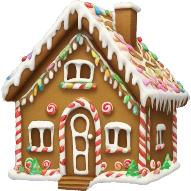 gingerbread house emoji