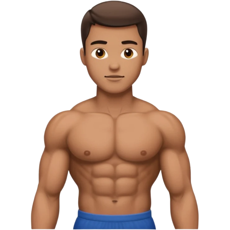 Jeune homme grand et costaud emoji