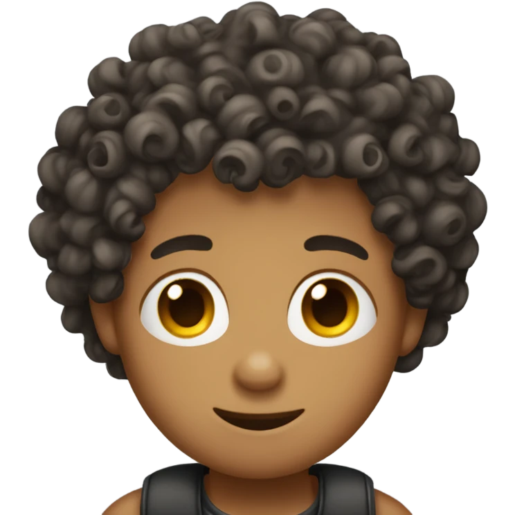curly coily hair boy emoji