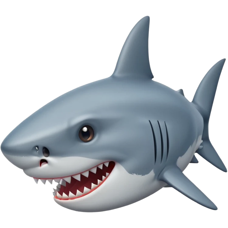 Tête Requin avec une vrai étoile dans 1 oeil emoji