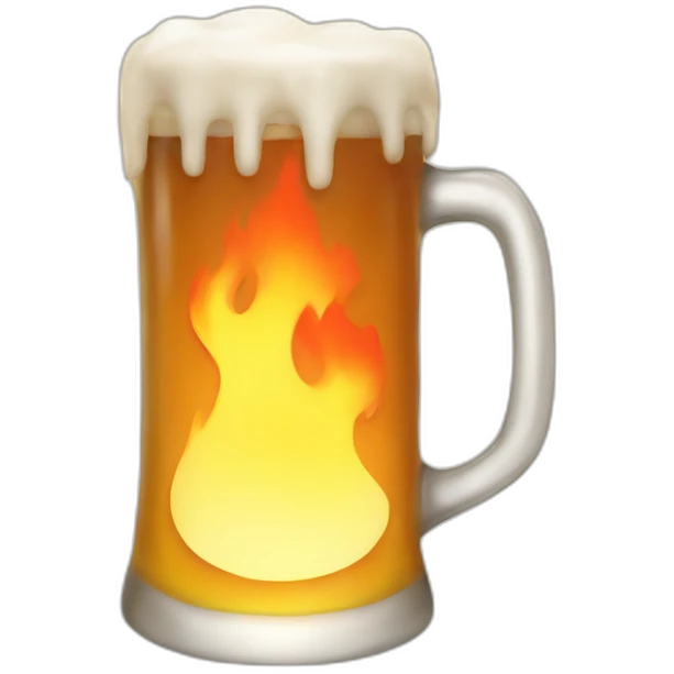Beer fire emoji
