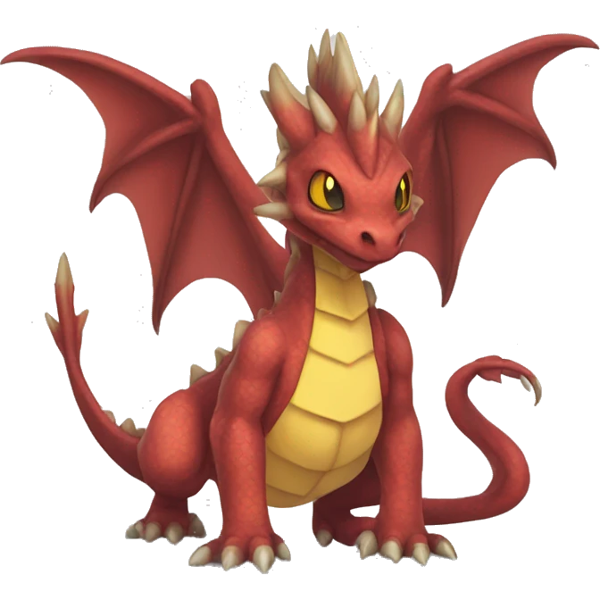 Dragon type Pokémon Fakemon creature fantasy animal emoji
