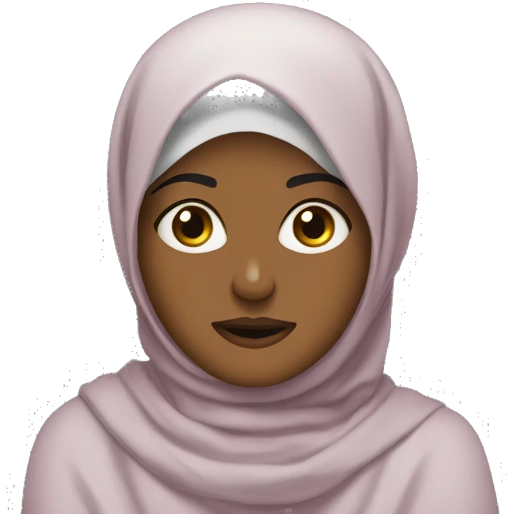 Hangry hijabi emoji
