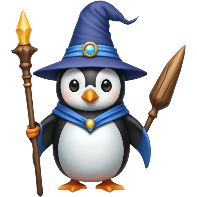 Penguin Wizard emoji