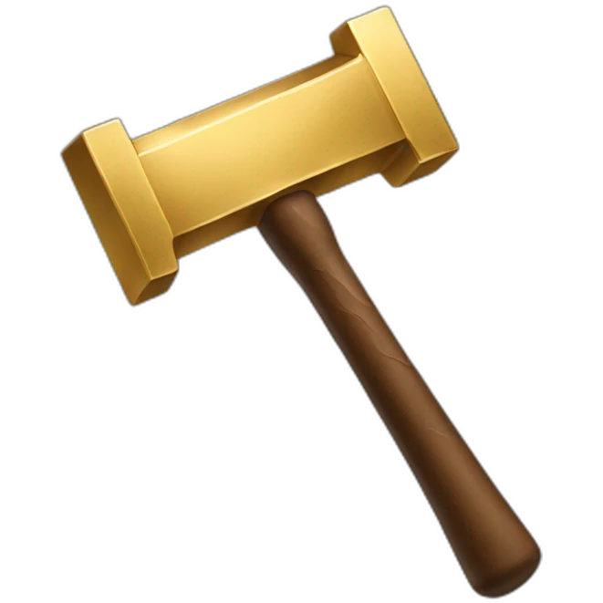 golden hammer emoji