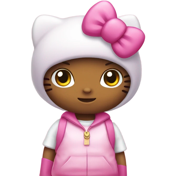 Pink hello kitty emoji