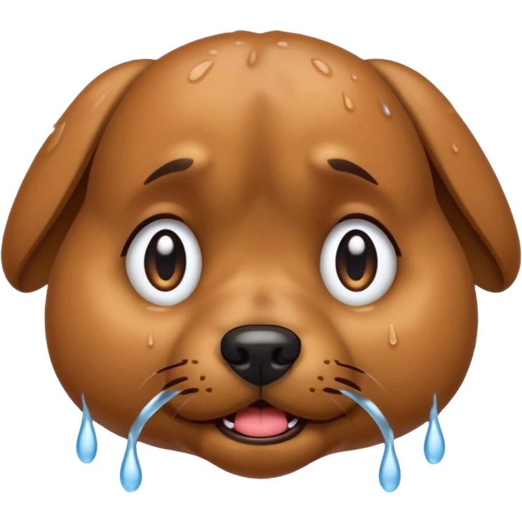 Crying dog  emoji