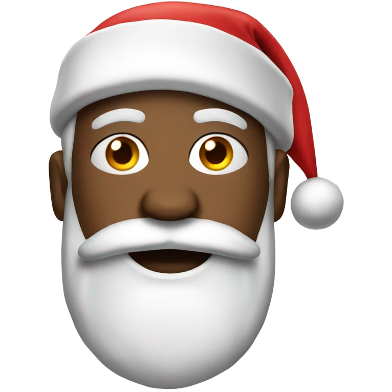 basketball player wearing santa hat emoji