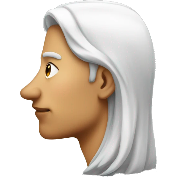 Huge nose side profile  emoji