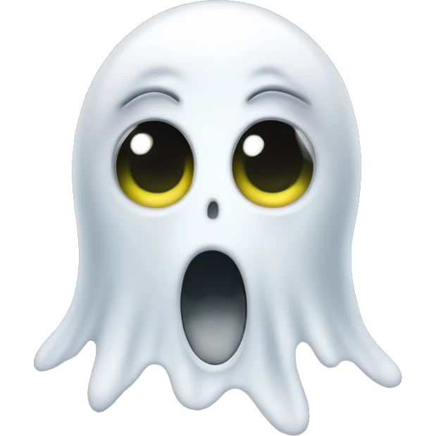 Ghost with googly eyes emoji