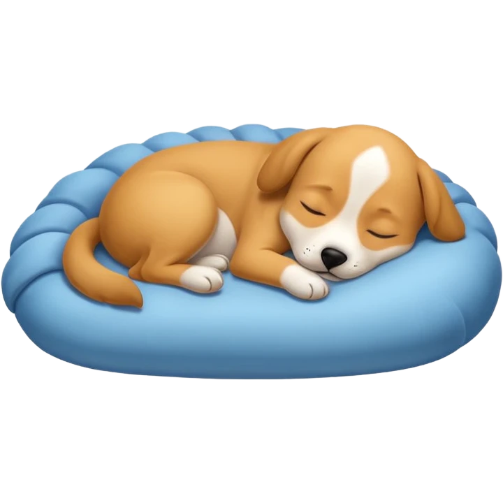 Cute sleeping dog emoji