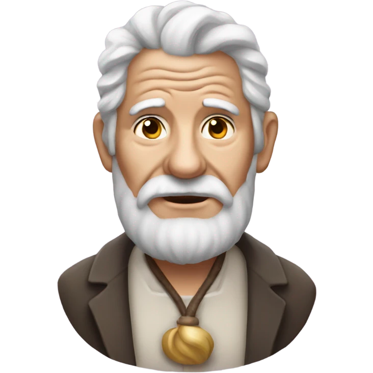 old man with a unicorn horn emoji