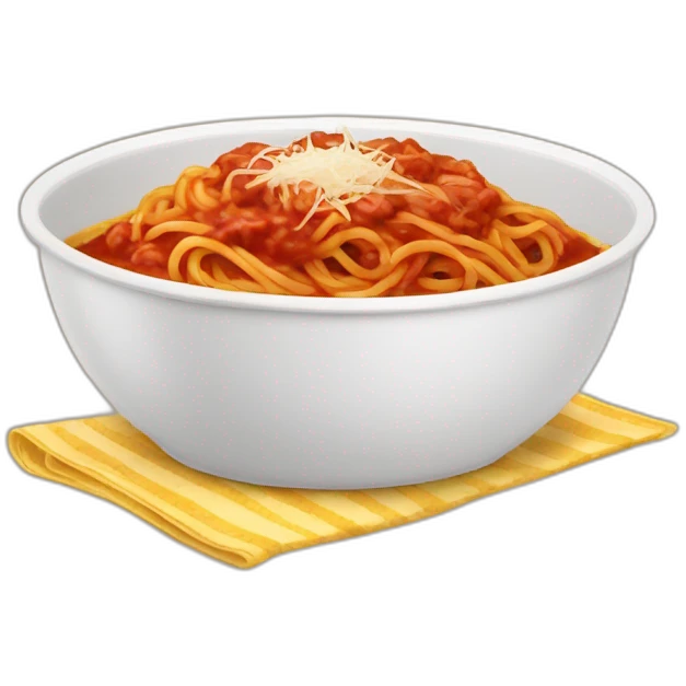 spaghetti bolognese plate emoji