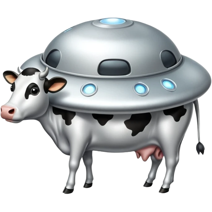 НЛО с коровой  emoji