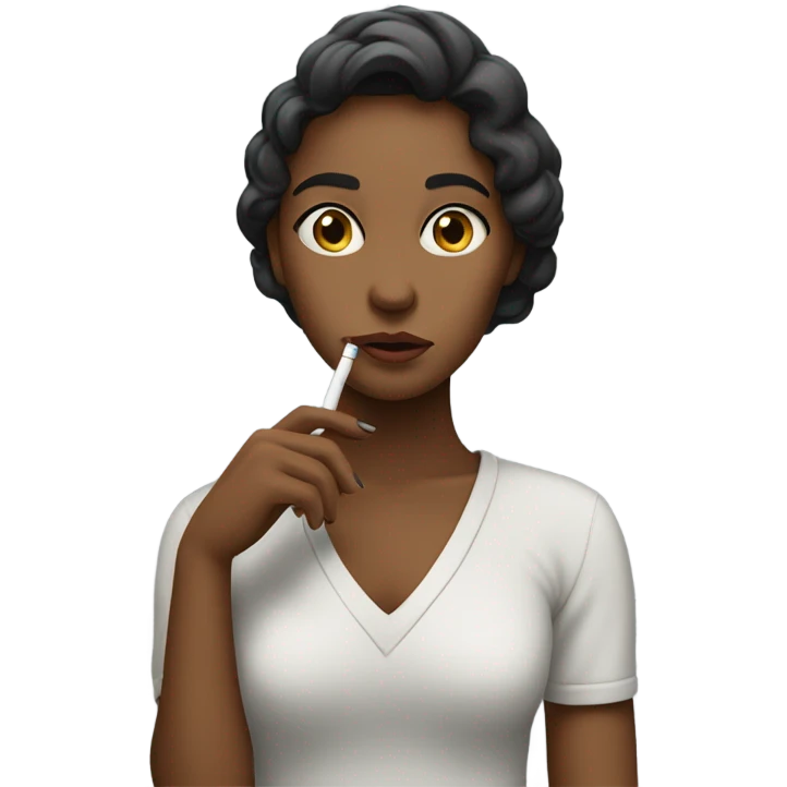 Girl smoking emoji