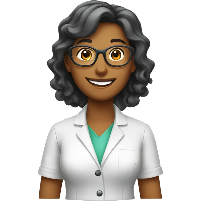 happy female scientist emoji