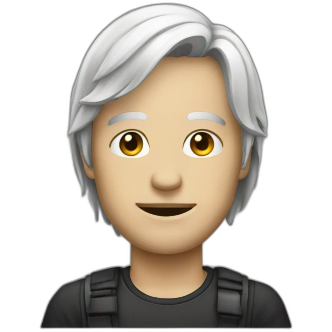 One hacker emoji