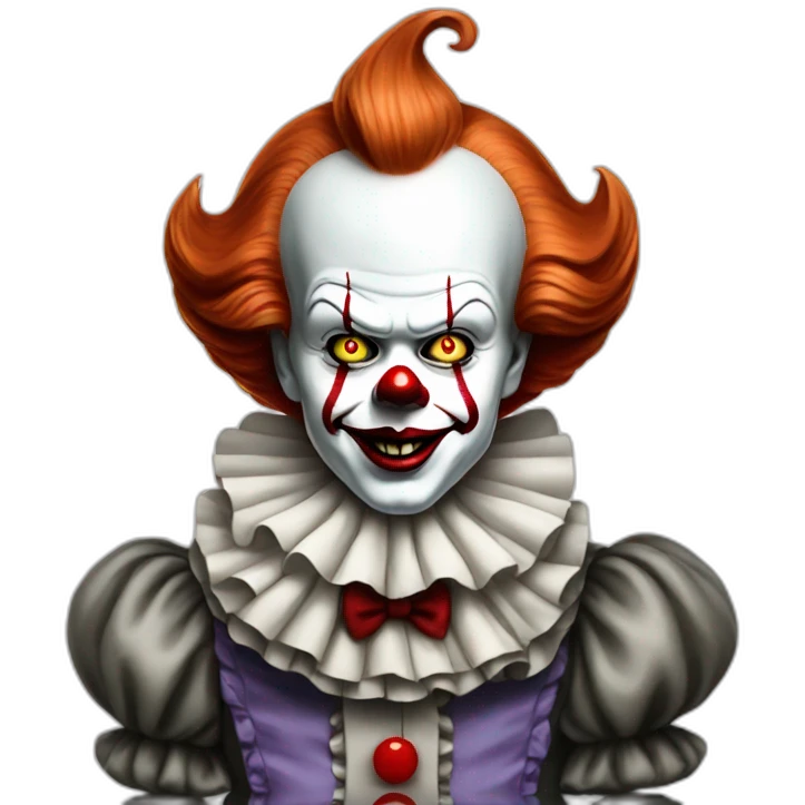Pennywise in fancy emoji