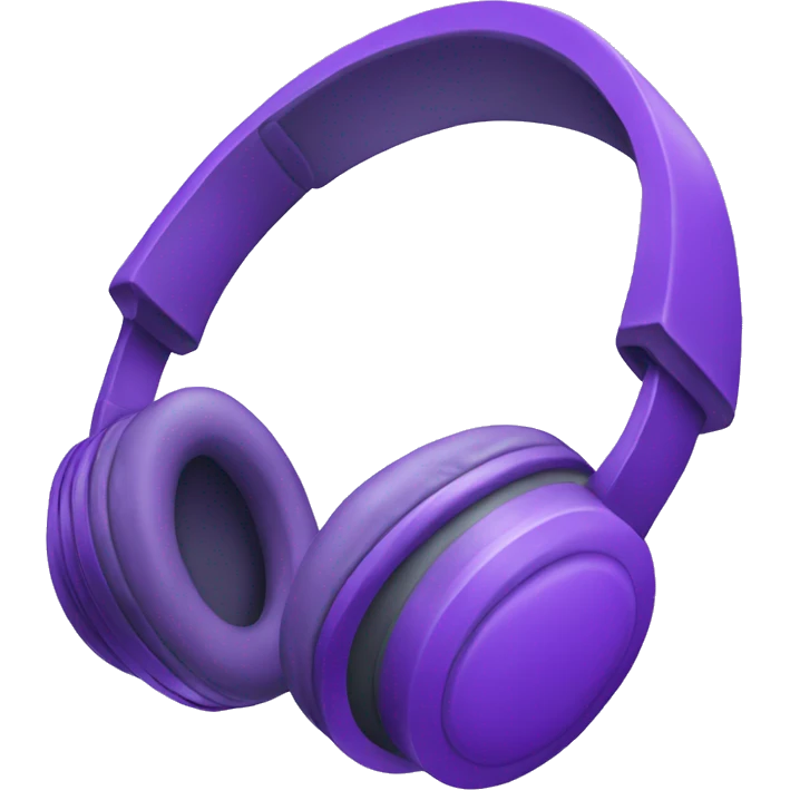 purple headphones  emoji