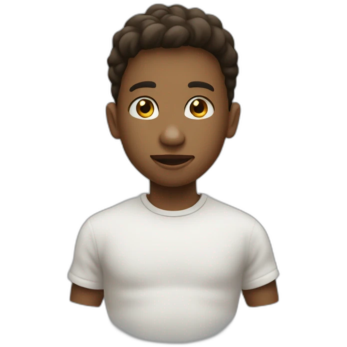 Garçon qui met du lait sur une chate emoji