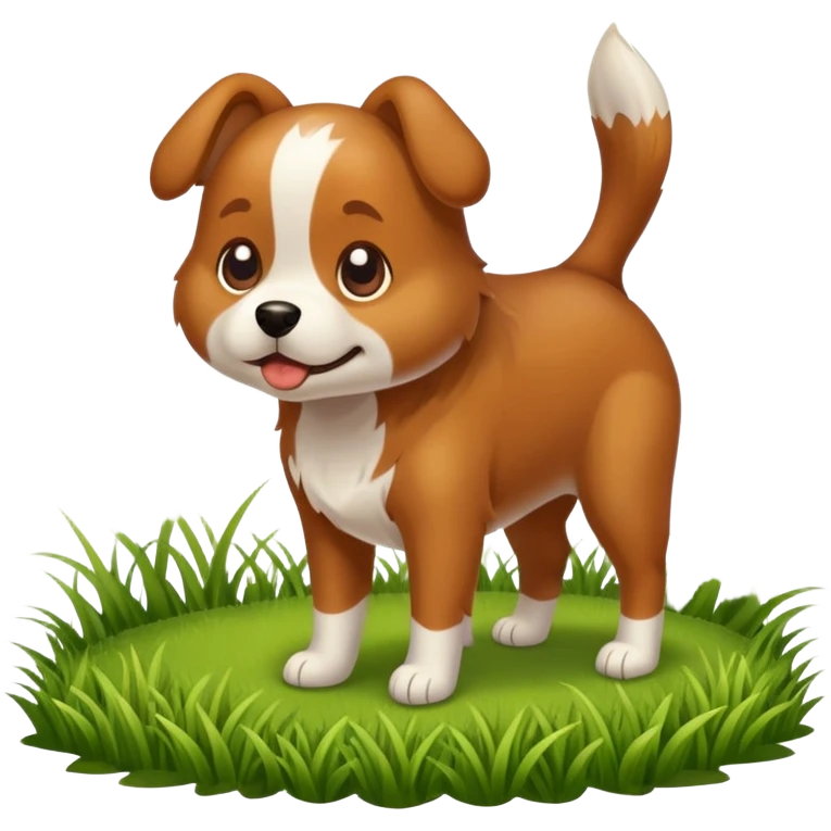 Perro cagando emoji