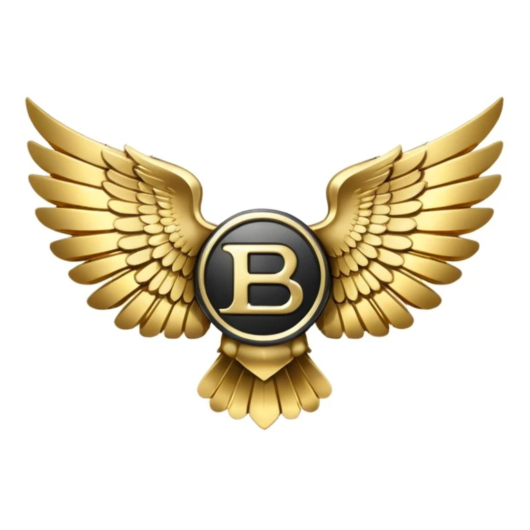 bentley logo with gold wings emoji