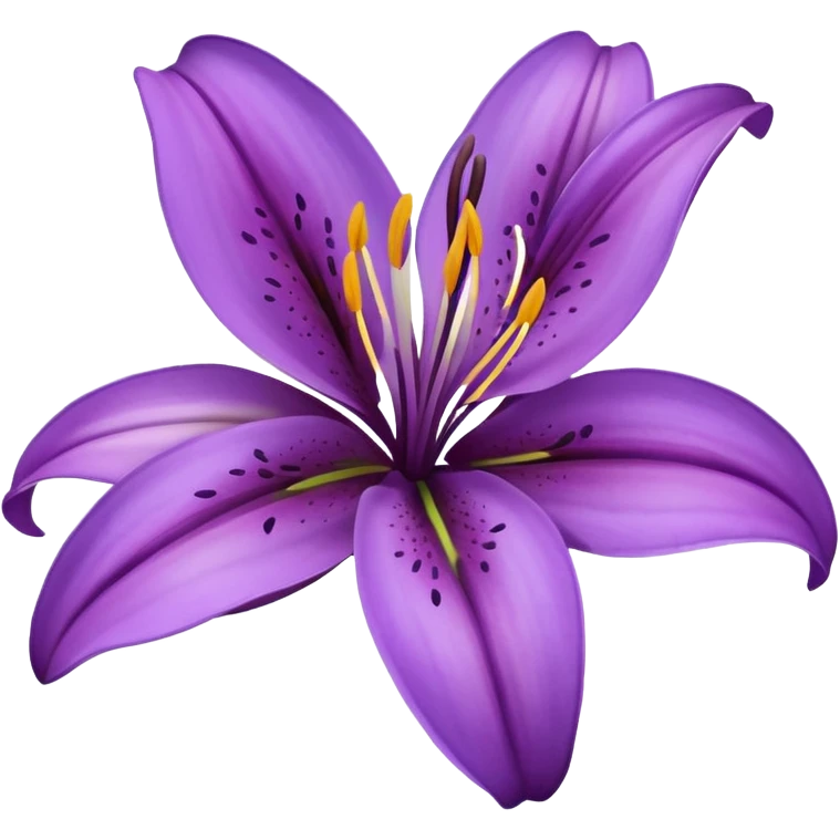 Purple lily  emoji