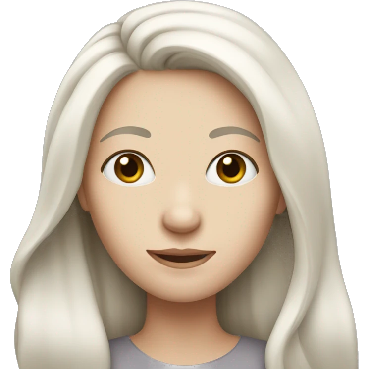 a white-skinned, long-haired woman emoji