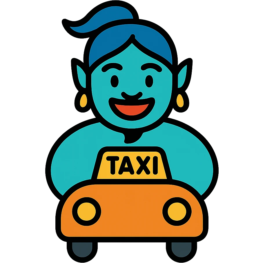Djinn vodka taxi icon emoji